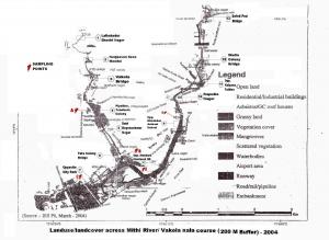 Landuse across Mithi River and Vakola nala course